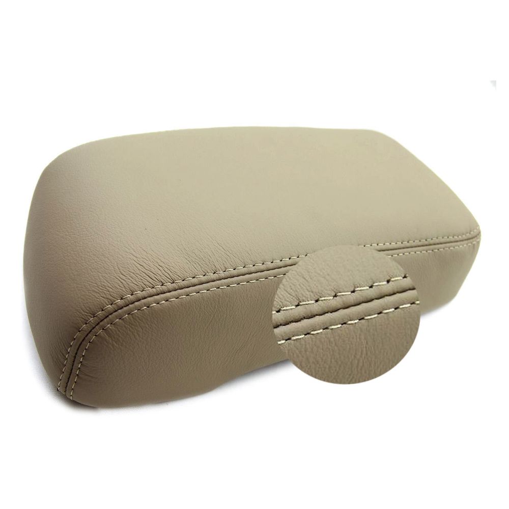 Center Console Armrest Leather Synthetic Cover For 06-10 H3 Sport Utility Beige