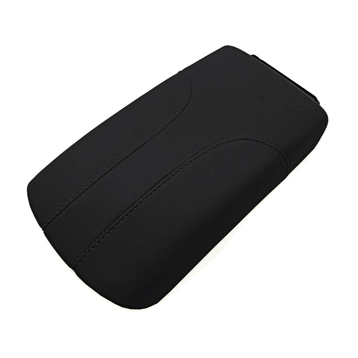 Center Console Lid Armrest Cover PVC Leather For 17-20 Rogue Sport Utility Black