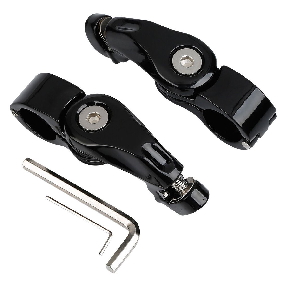 For 11-13 Blackline 1.25" Adjustable Highway Short Angled Foot Peg Mount Kit