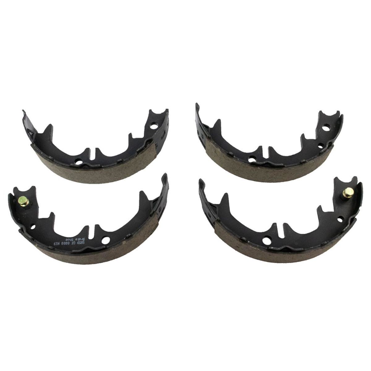 Rear Metallic Pad & Coated Rotor Emergency Brakes Kit For Toyota