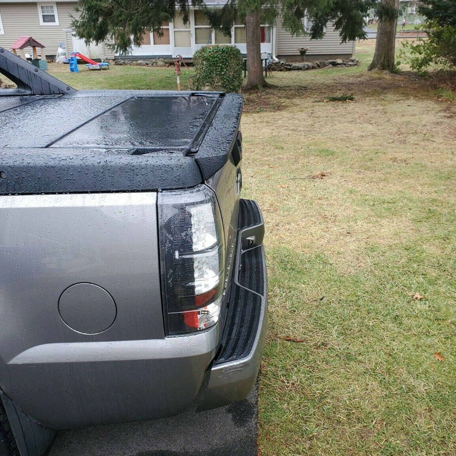 For Avalanche Escalade EXT Rear Tailgate Spoiler Molding Trim W/Camera Hole