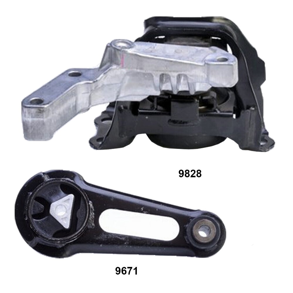 Right Engine Mount & Rear Torque Strut Mount 2Pcs Set March, Versa 1.6