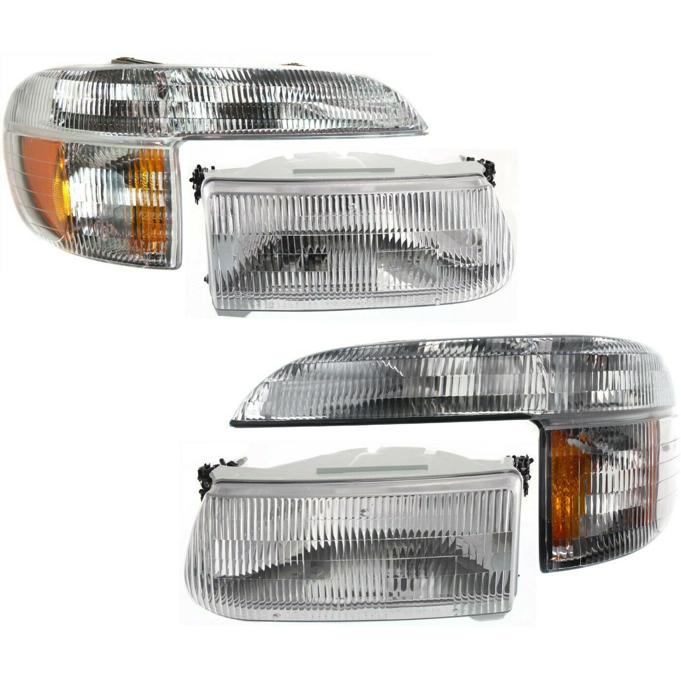 For Explorer Mountaineer Headlights & Parking Corner Lights L+R Pair Set