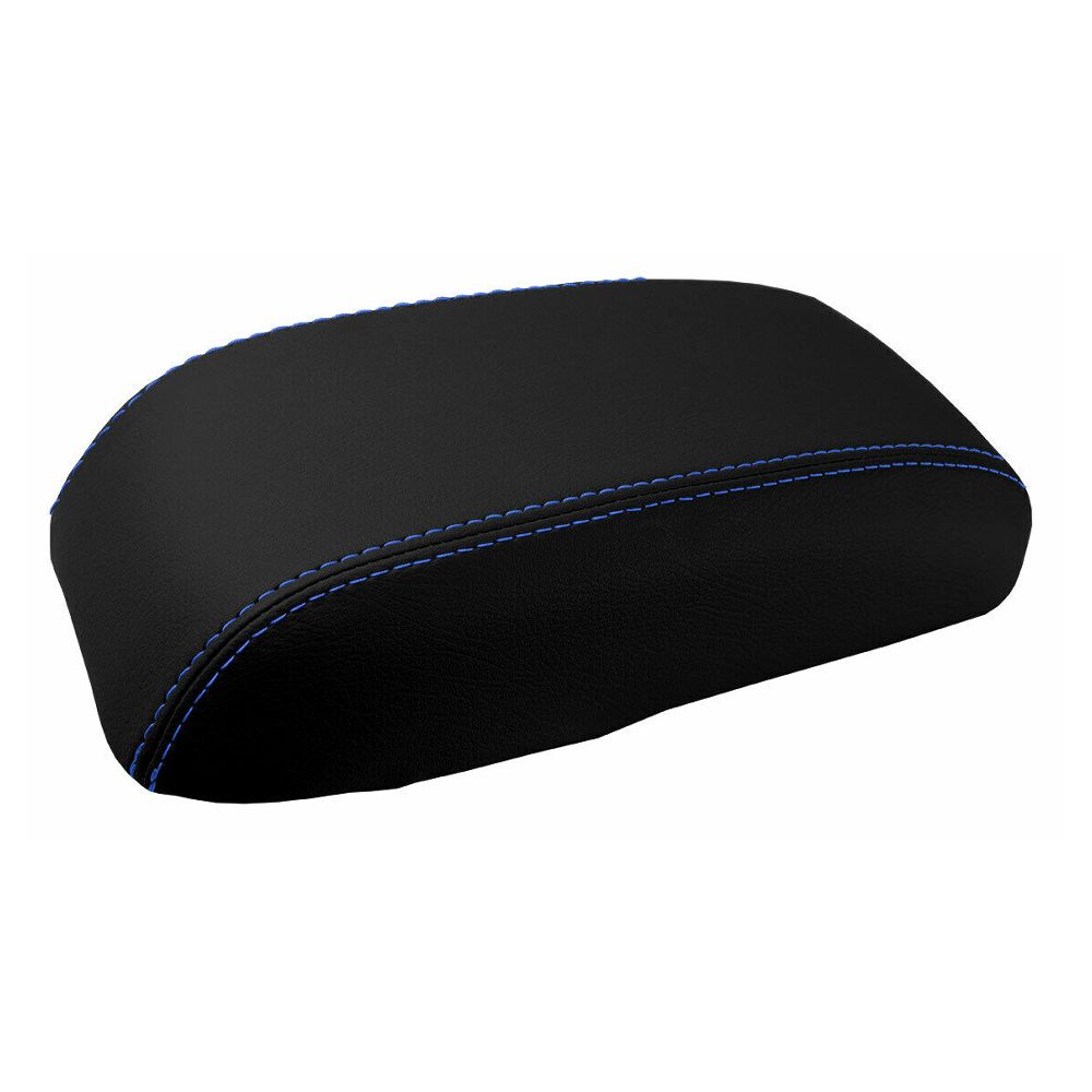 Console Lid Armrest Cover Leather For Dodge 2000-2005 Neon Sedan Blue Stitch