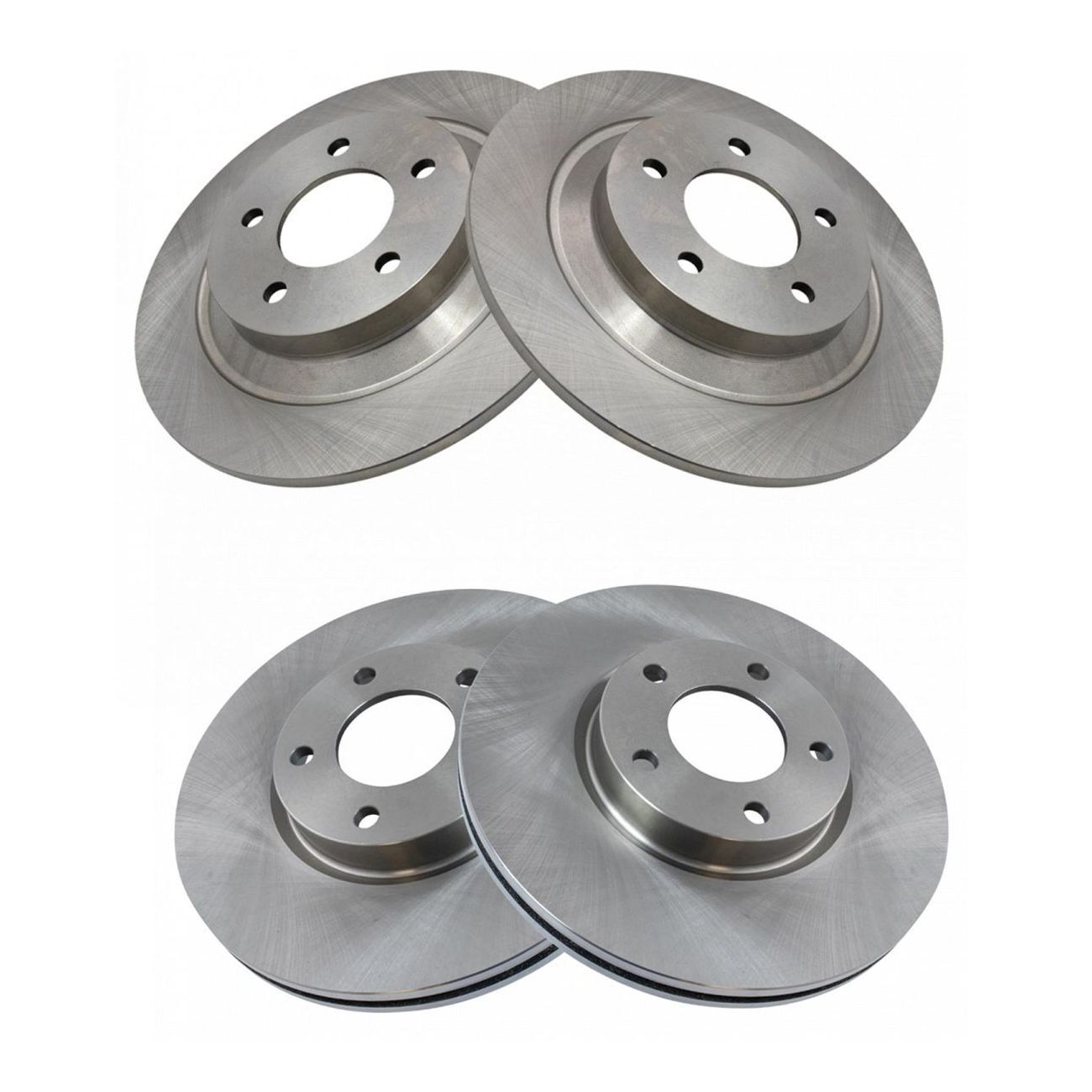 For 2006-2015 Mazda 5 Mini Passenger Van Front & Rear Brake Rotor Set