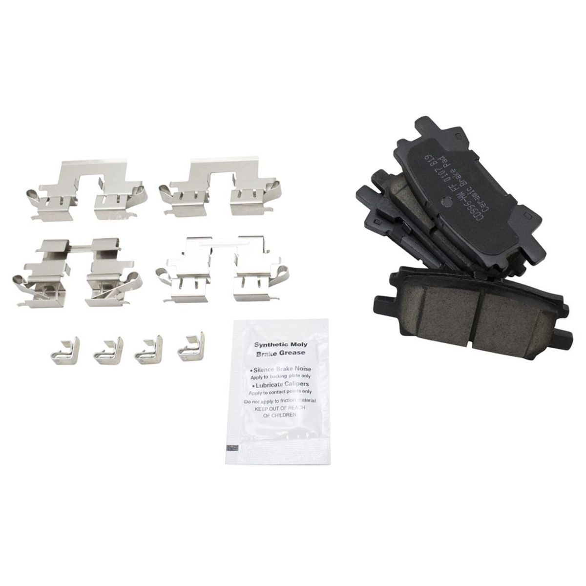 Front & Rear Ceramic Brake Pad & Performance Drilled Slotted Rotor