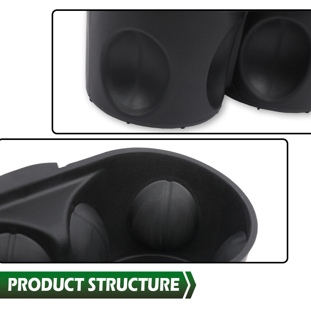 For 2014 Town & Country Base Mini Passenger Van Console Cup Holder Insert Black