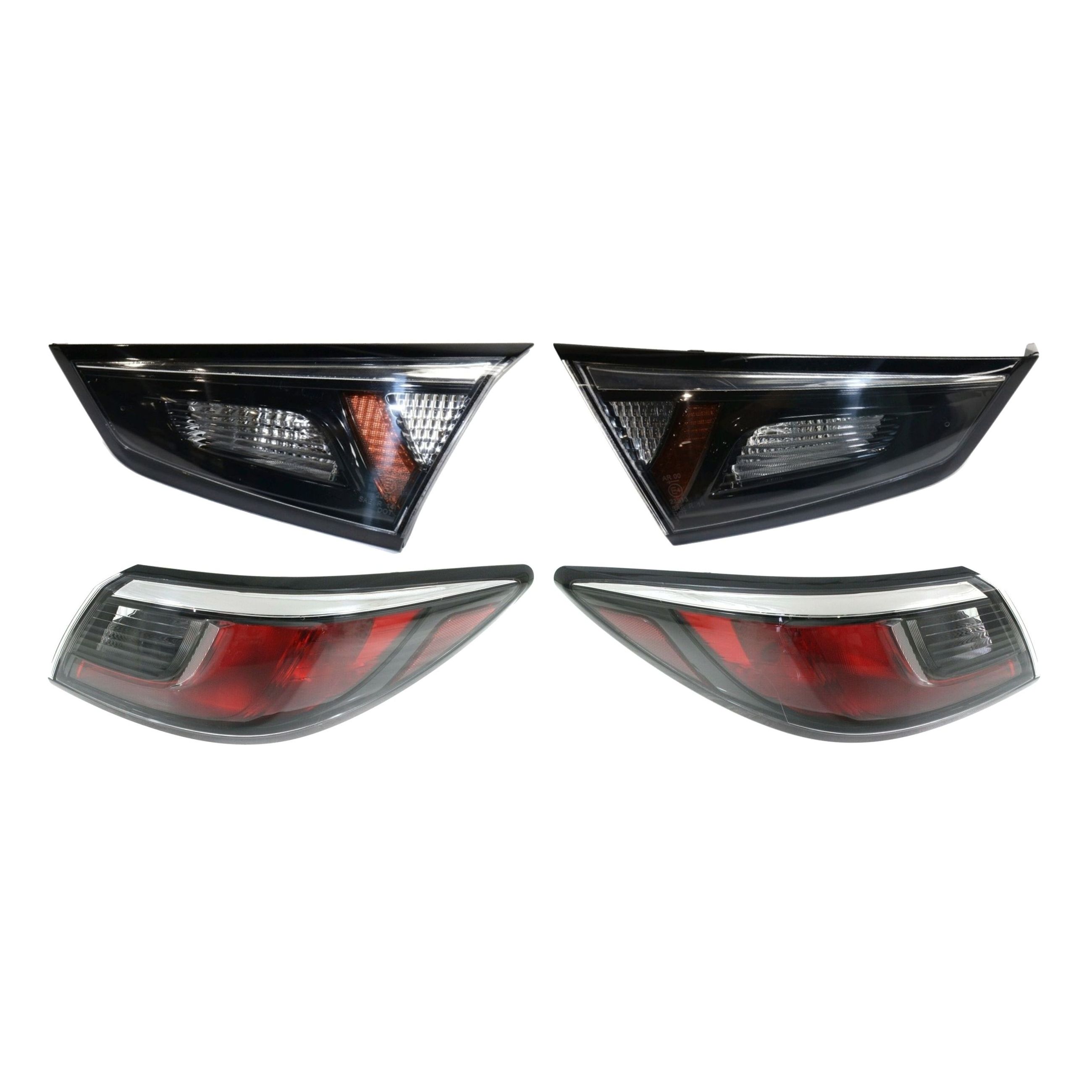 Tail Lights Taillights Taillamps Brakelights Set Of 4 Driver & Passenger Side