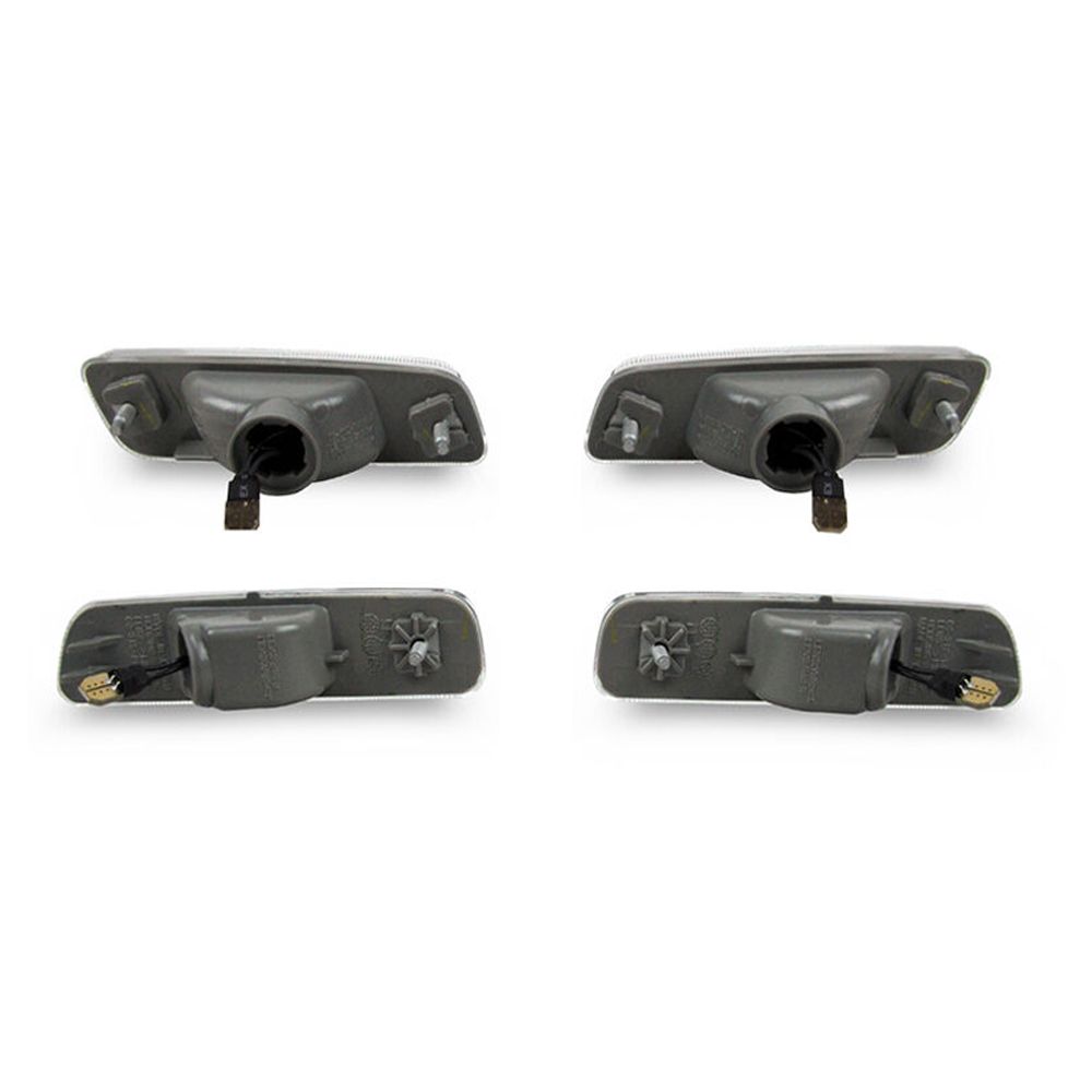 For 2001-2005 IS300 Crystal Smoke Front Amber+Rear Red Led Bumper Side Markers
