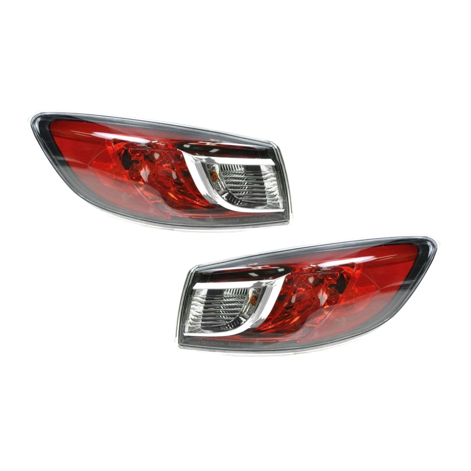 For 2010-2013 Mazda 3 Sedan Outer Taillight Taillamp Rear Brake Light Set Of 2