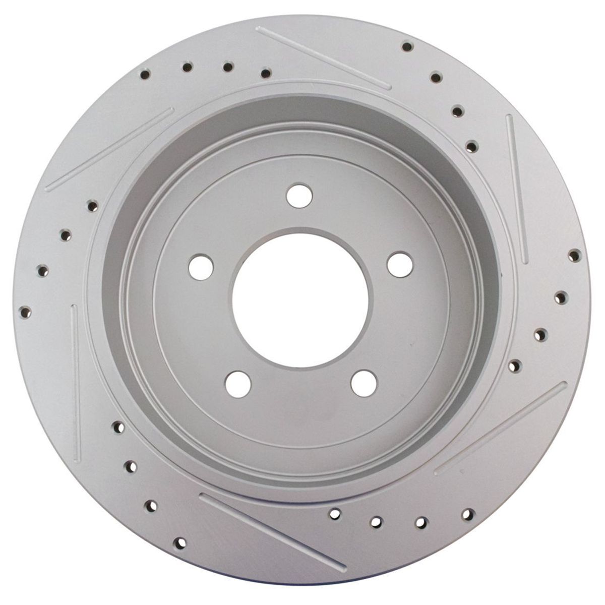 For Ford Lincoln Drilled Slotted Rear G-Coated Brake Rotor