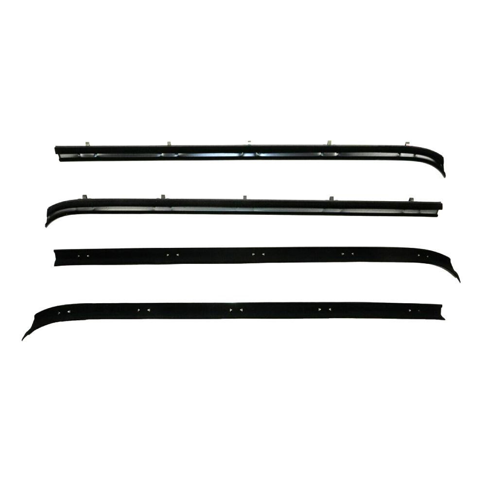 For GMC NEW 1973-1980 Chevy & GMC Truck Chrome Beltline Weatherstrip 4 Piece Set