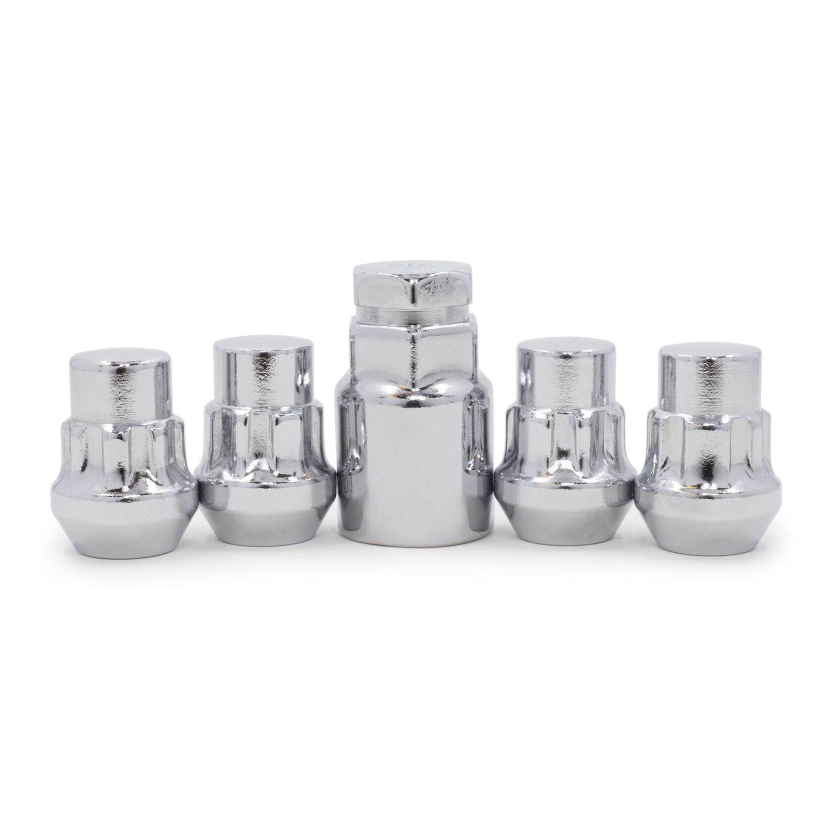 4 Sets Of - Lug Wheel Lock Nuts 7/16-20 Chrome Bulge Acorn Locking Chevrolet Buick