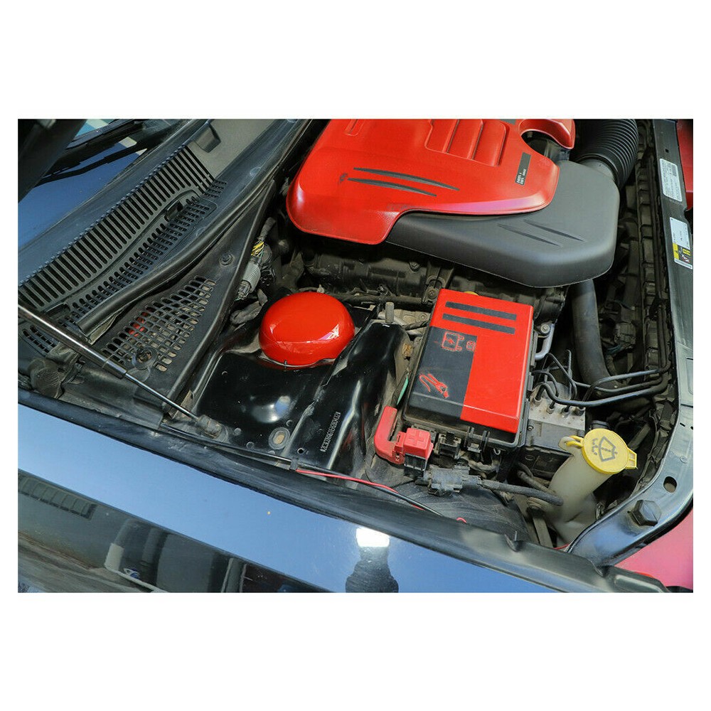 Red Engine Compartment Suspension Cover Trim