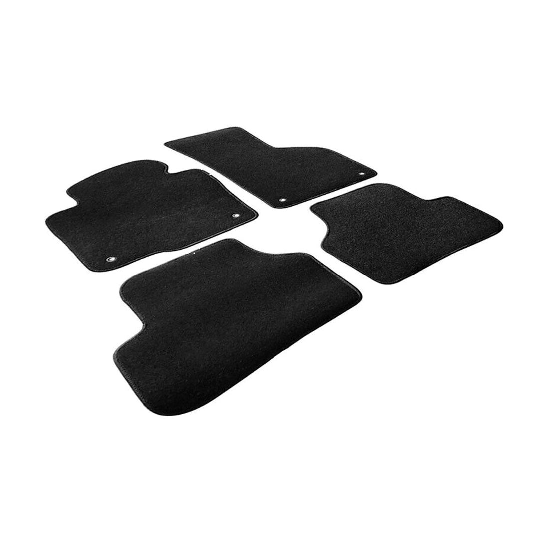 For 17 Volkswagen CC Edicion Especial Floor Mats Nylon Black Auto Carpets 4PCS