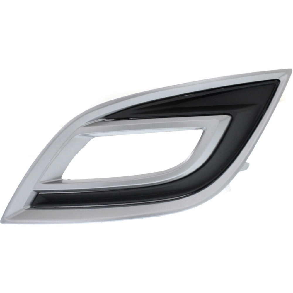 Fog Light Trim Set For 2010-2012 CX-9 Left & Right Black Plastic 2Pc