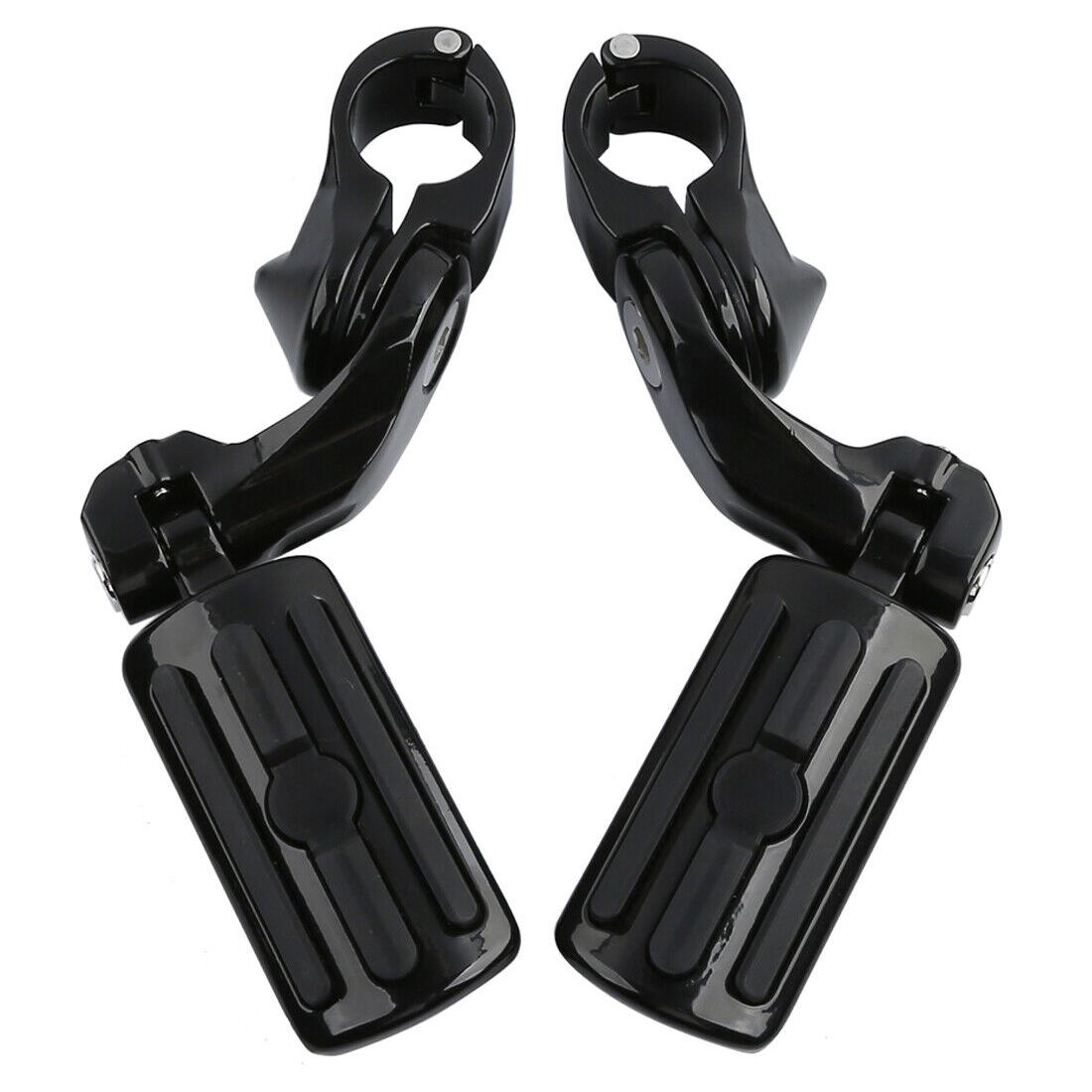 1-1/4" Universal Highway Foot Pegs Short Mount For 95-97 Bad Boy Engine Guards