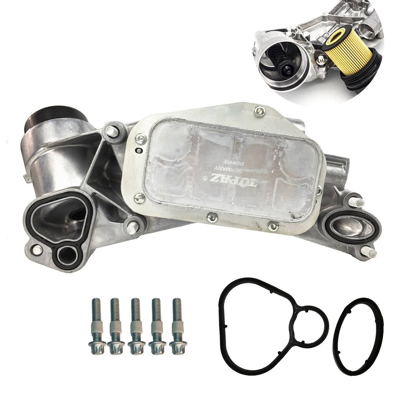 For Chevrolet Pontiac Saturn Engine Oil Cooler W/ Oil Filter Assembly 93186324