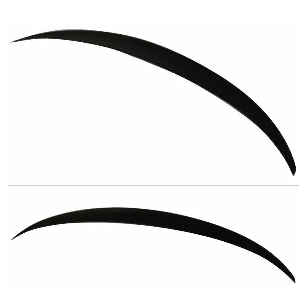 For BMW 11-16 BMW 5-Series F10 4DR Sedan Unpainted Black ABS Trunk Spoiler Wing