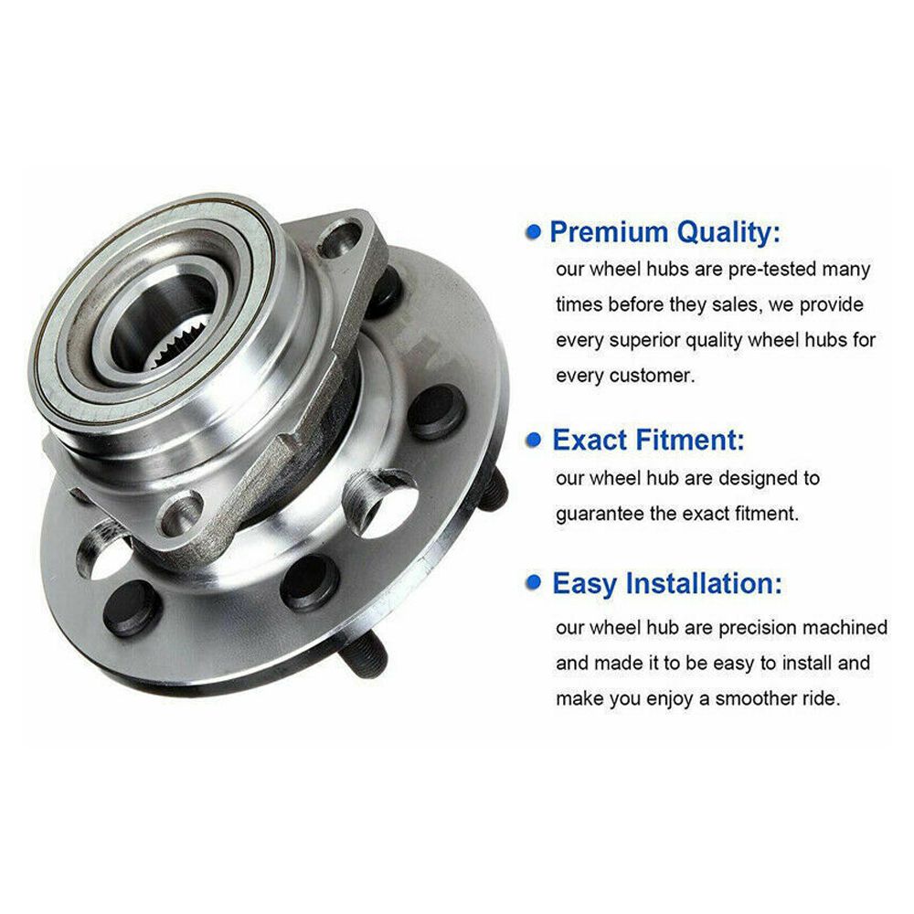 For 1992-1994 K2500 Suburban GMC 1988-1994 K1500 Front Wheel Bearing Hubs
