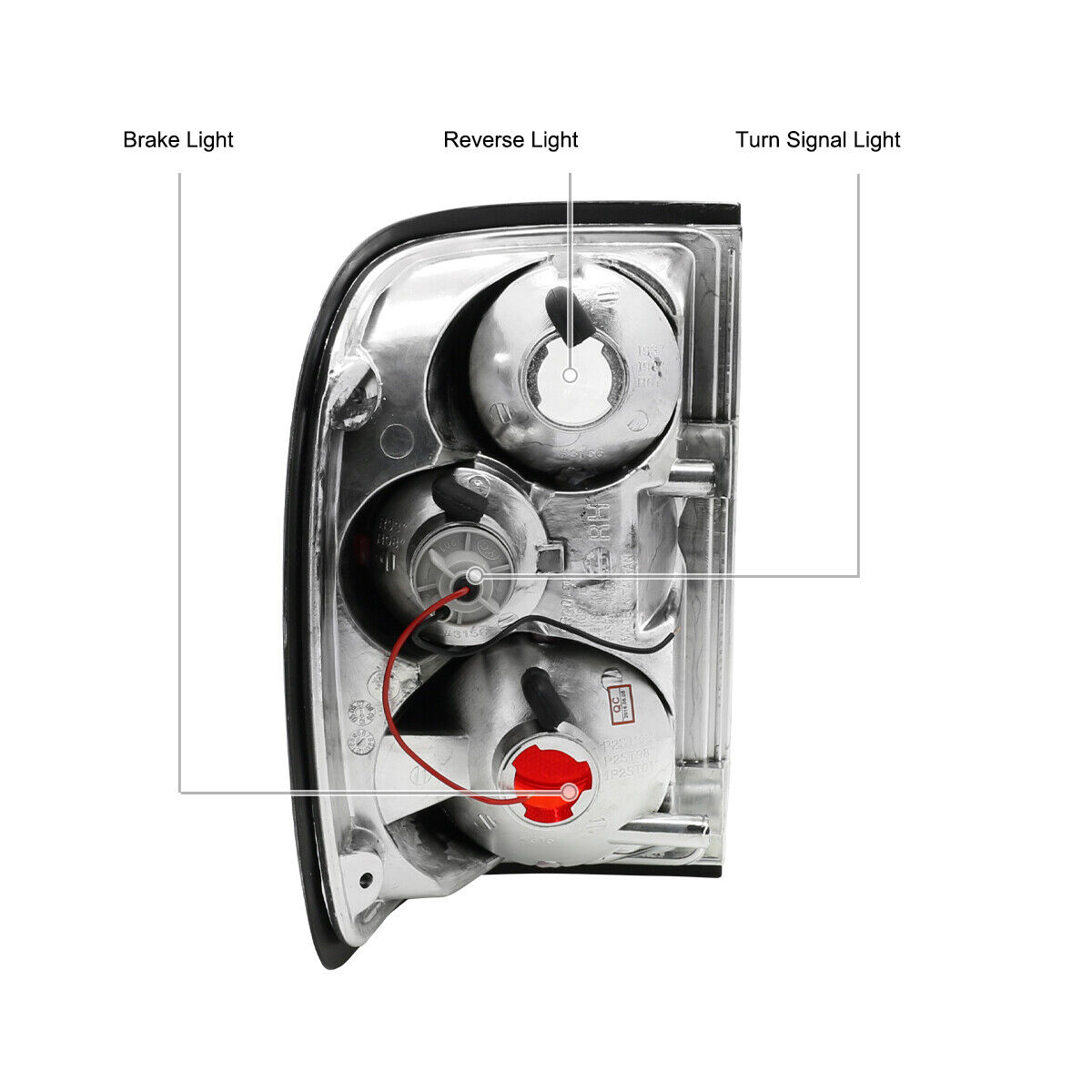 Smoke Tail Lights Brake Lamps Left+Right