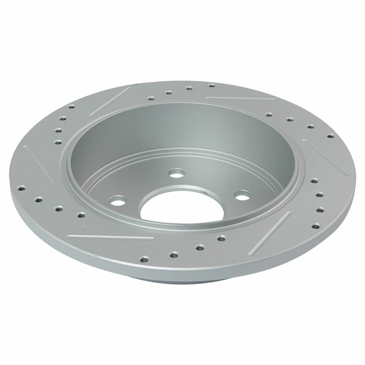 Performance Drilled Slotted Rear G-Coated Brake Rotor Pair For Ford Mercury