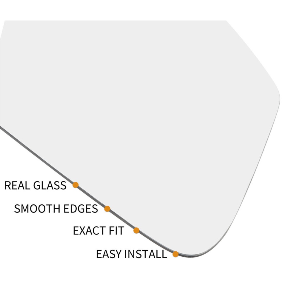 Mirror Glass Left Driver Side With Backing For Volvo C30 C70 S40 S60 V50 V70
