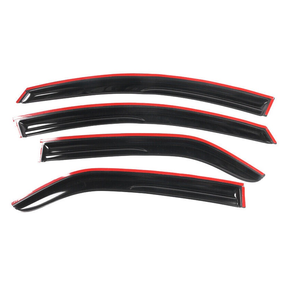 2 Sets Of - For Forte 09-13 Kia Forte 4DR Sedan Window Visors Rain Sun Guard Vent Set