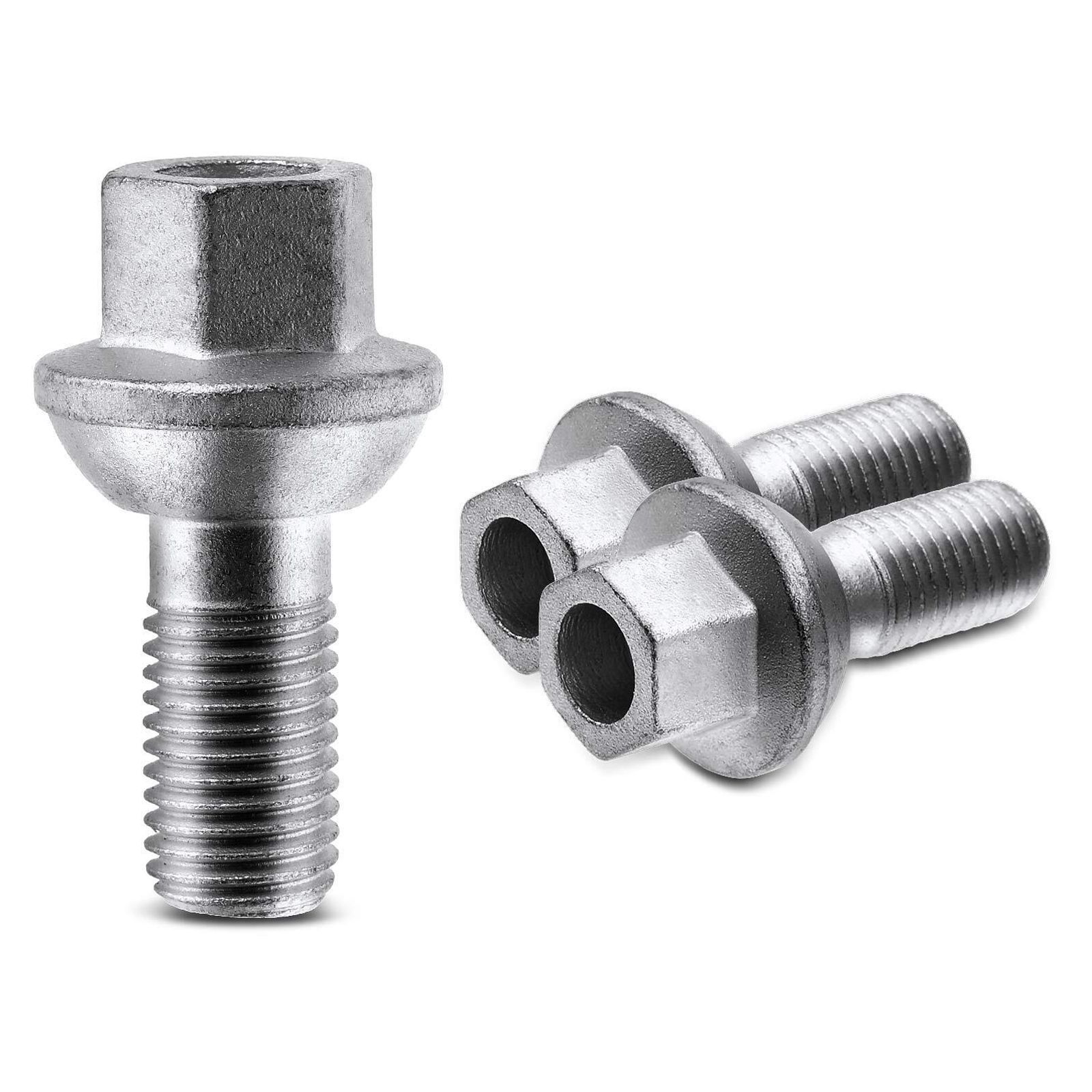 12 PCS - M12-1.5 Front Or Rear Wheel Lug Bolts For Benz Smart W451 Fortwo 2008-2016
