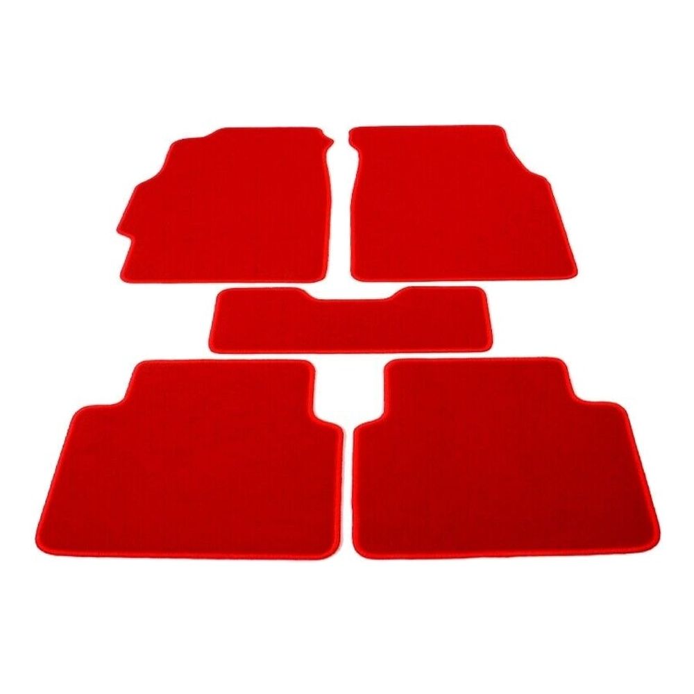 For 94-01 Integra Sedan Car Floor Mats Liner Front & Rear Nylon Red Carpet 5PC