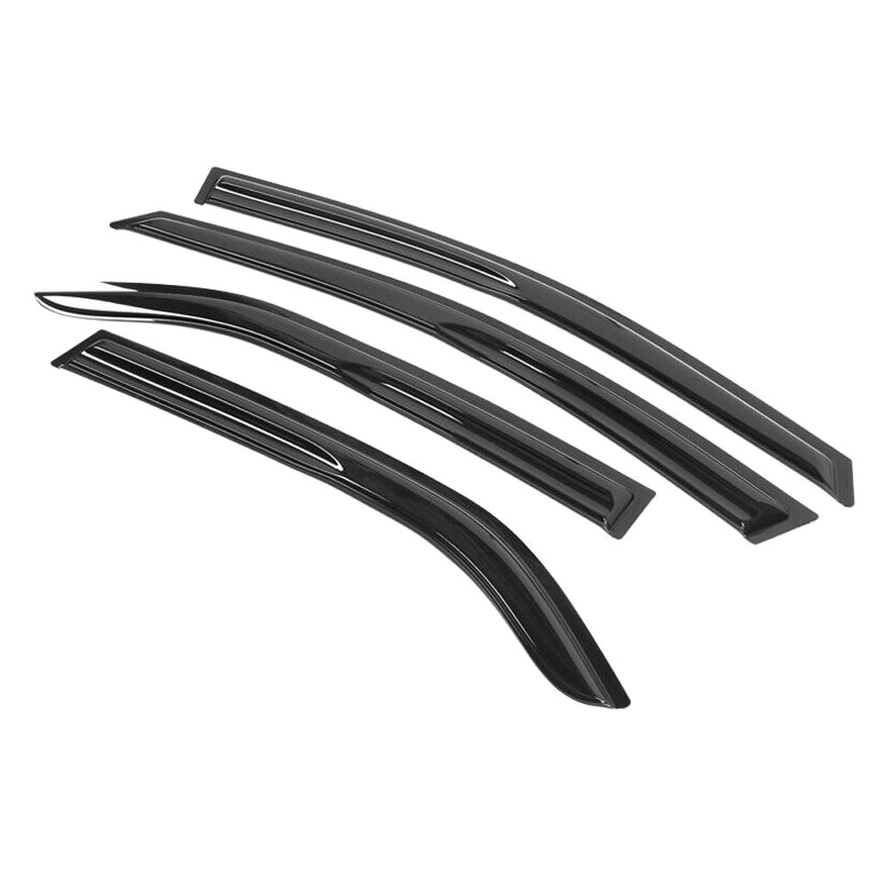 Fits 09-13 Kia Forte Sedan Mugen Acrylic Smoke Window Visors Sun Rain Guard 4PCS