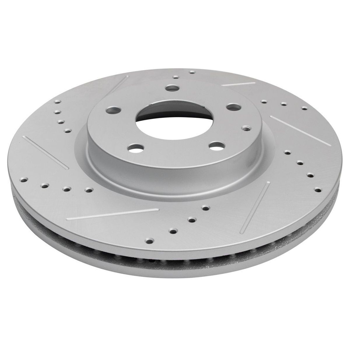 For 2013-2015 Mazda CX-5 Sport Front Drilled Slotted Coated Brake Rotor Set