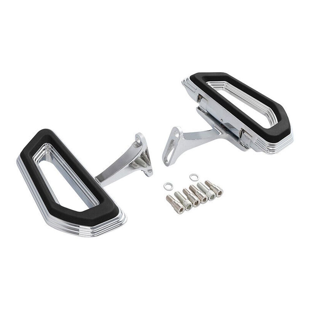For 18-23 Harley-Davidson CVO Road Glide Chrome Driver Passenger Floorboards