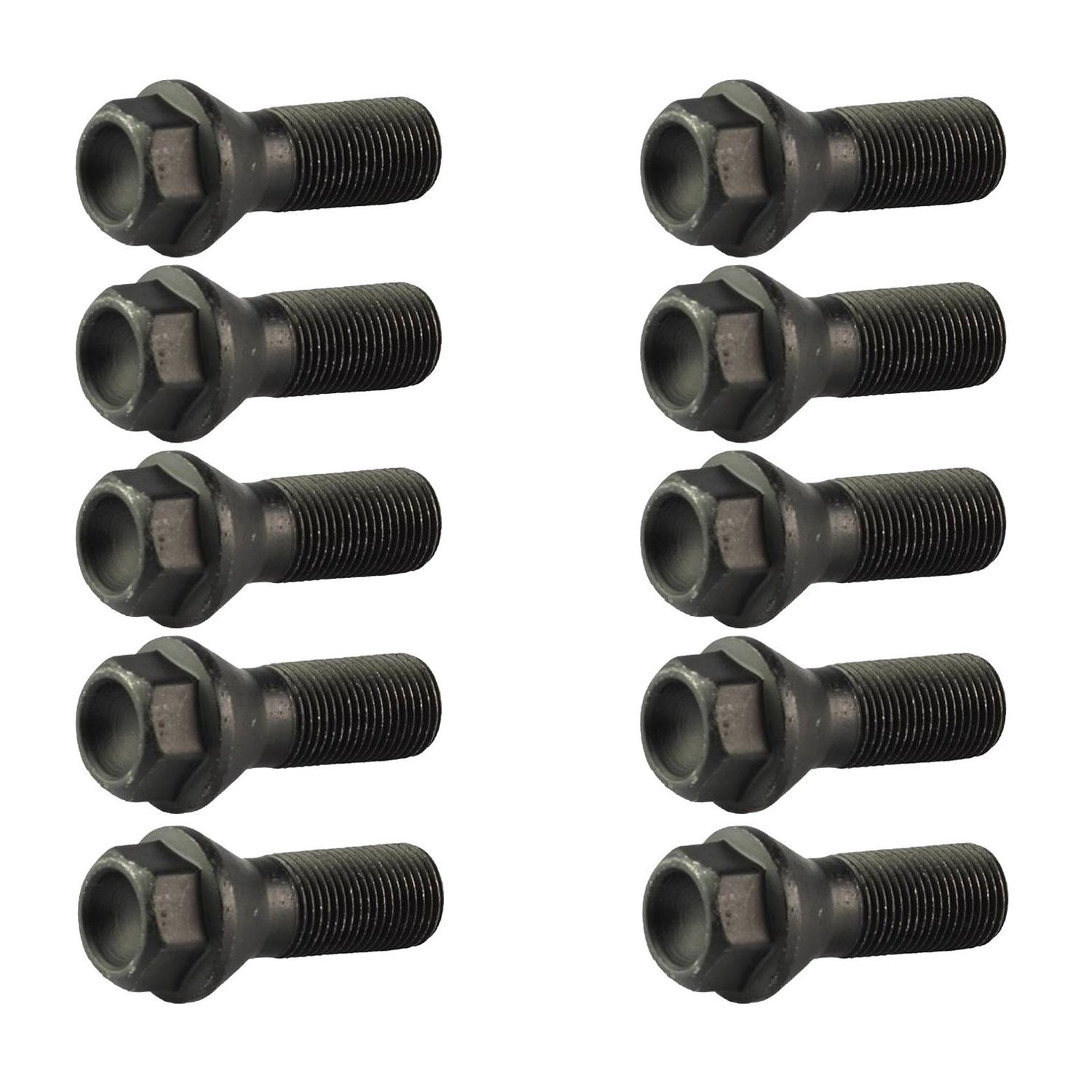 10PCS For BMW F25 X3 E70 X5 Black Wheel Lug Bolts 36136781151