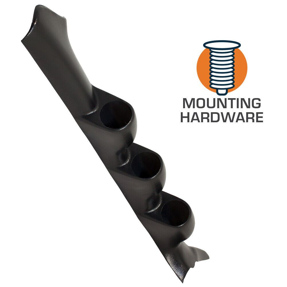 Black Triple Gauge 52mm Pillar For 2002-2007 Subaru Impreza Sedan