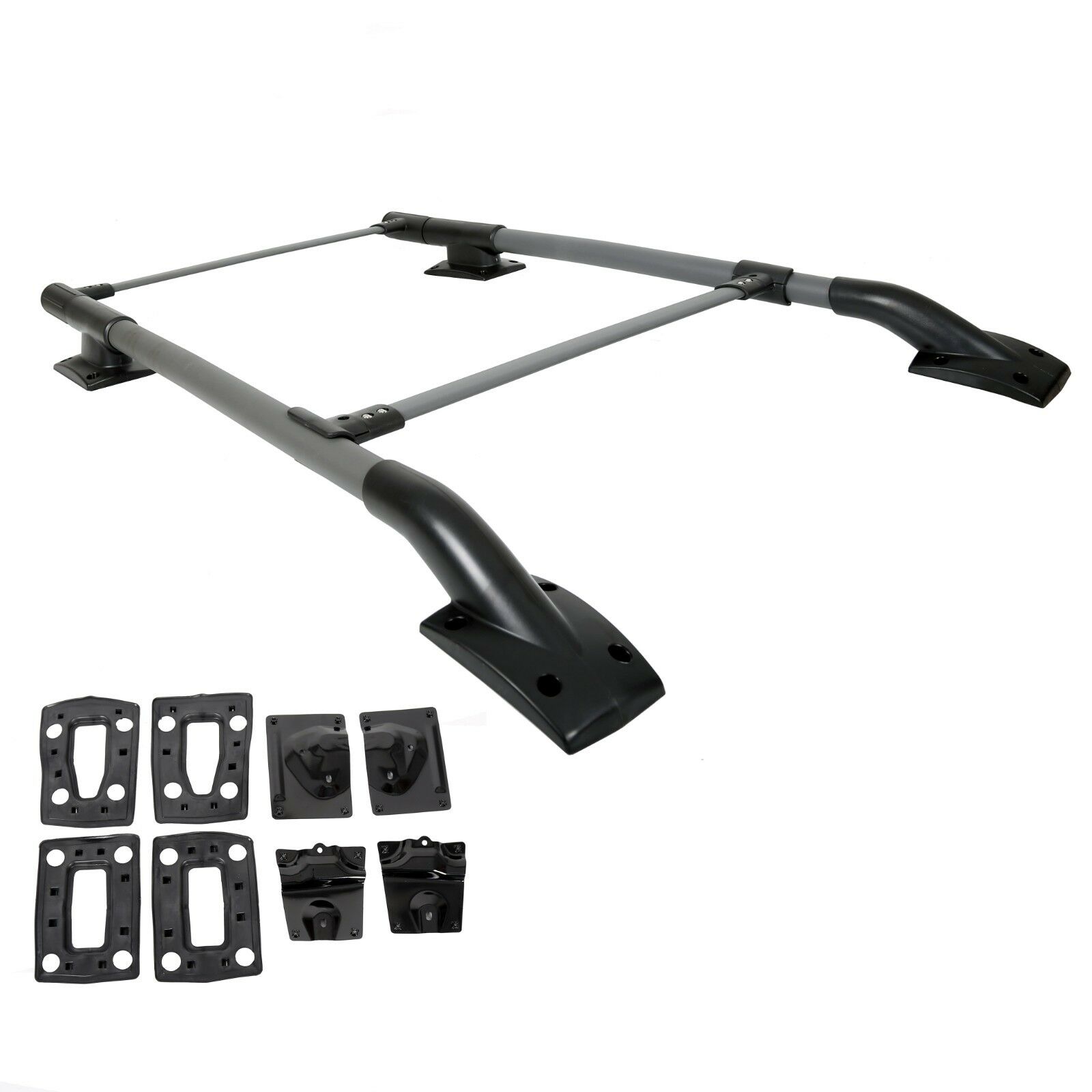 For Nissan Frontier NP300 Frontier Cross Bar OE Style Roof Rack Rail Black Cap