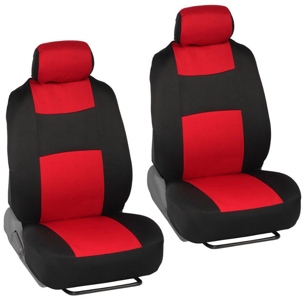 Car Seat Covers For 2014-2015 Cruze Diesel 2 Tone Red & Black W/Split Bench