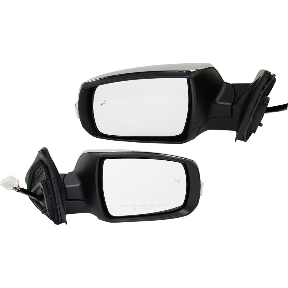 Power Heated Mirrors For 2014-2015 Kia Sorento L R Chrome Turn Signal Power Fold