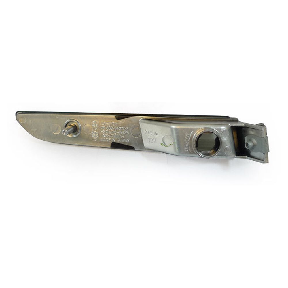 Smoke Lens Chrome Housing Bumper Side Marker Set For 2010-2012 Ford Fusion