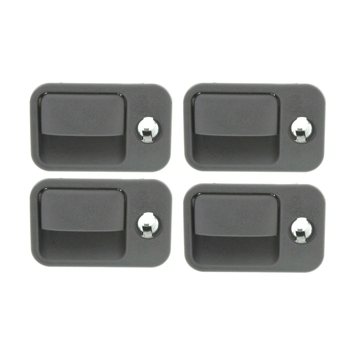 4 Sets Of - Glove Box Latch For Volkswagen 1993-1999 Golf Hatchback Black W/ Keyhole