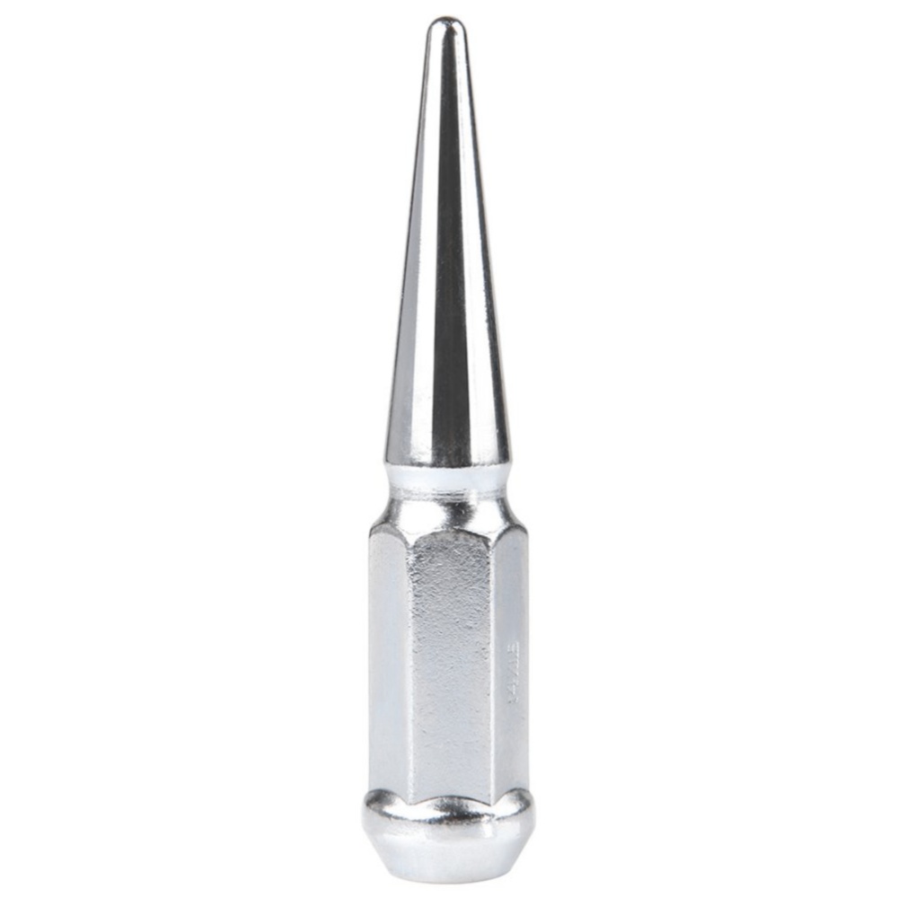 24 Pcs Chrome M14x1.5 Spike Lug Nuts +1 Key For Toyota Tundra Ford Chevrolet