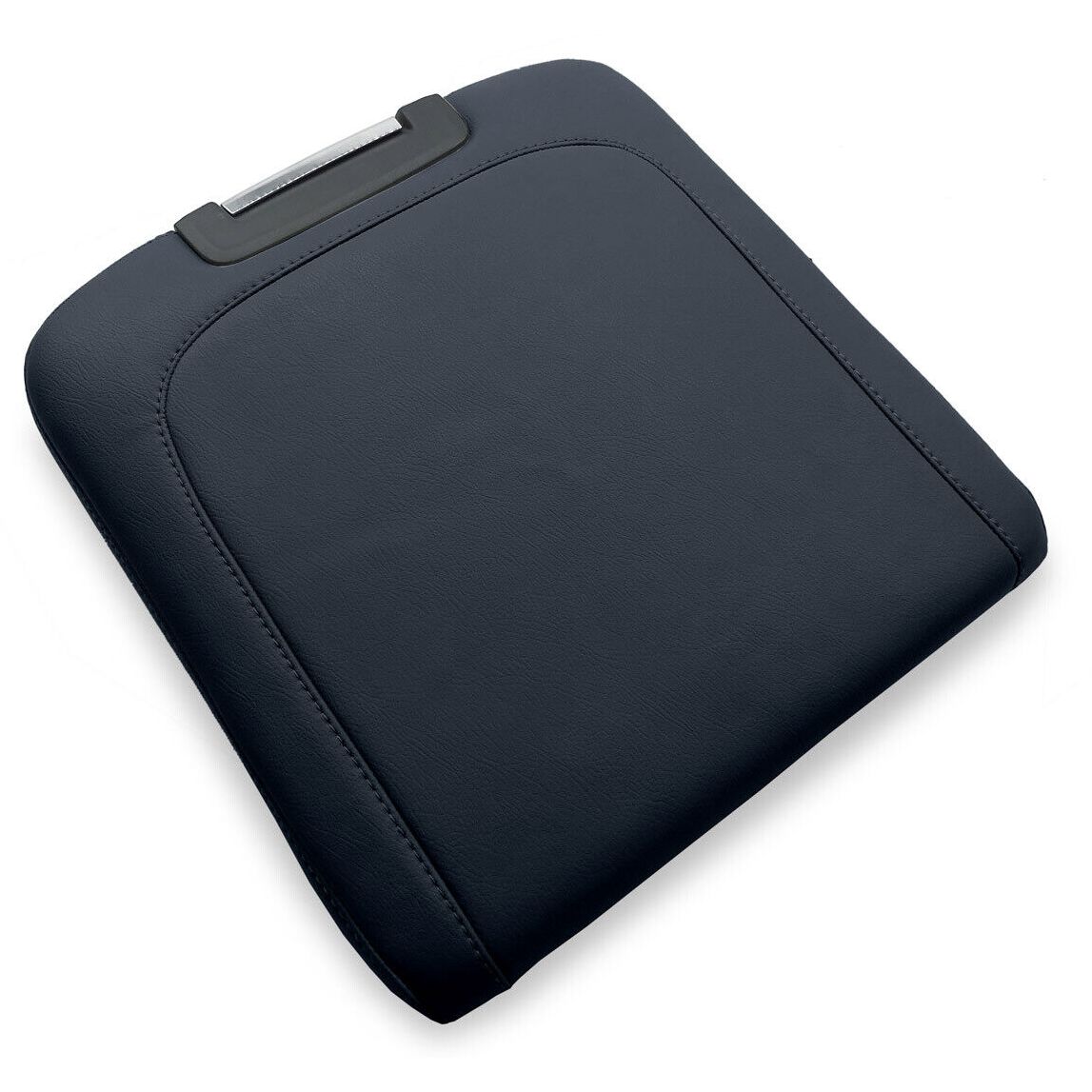 Console Lid Armrest Cover Bench Jump Seat PVC Leather For Dodge Ram 13-18 Black
