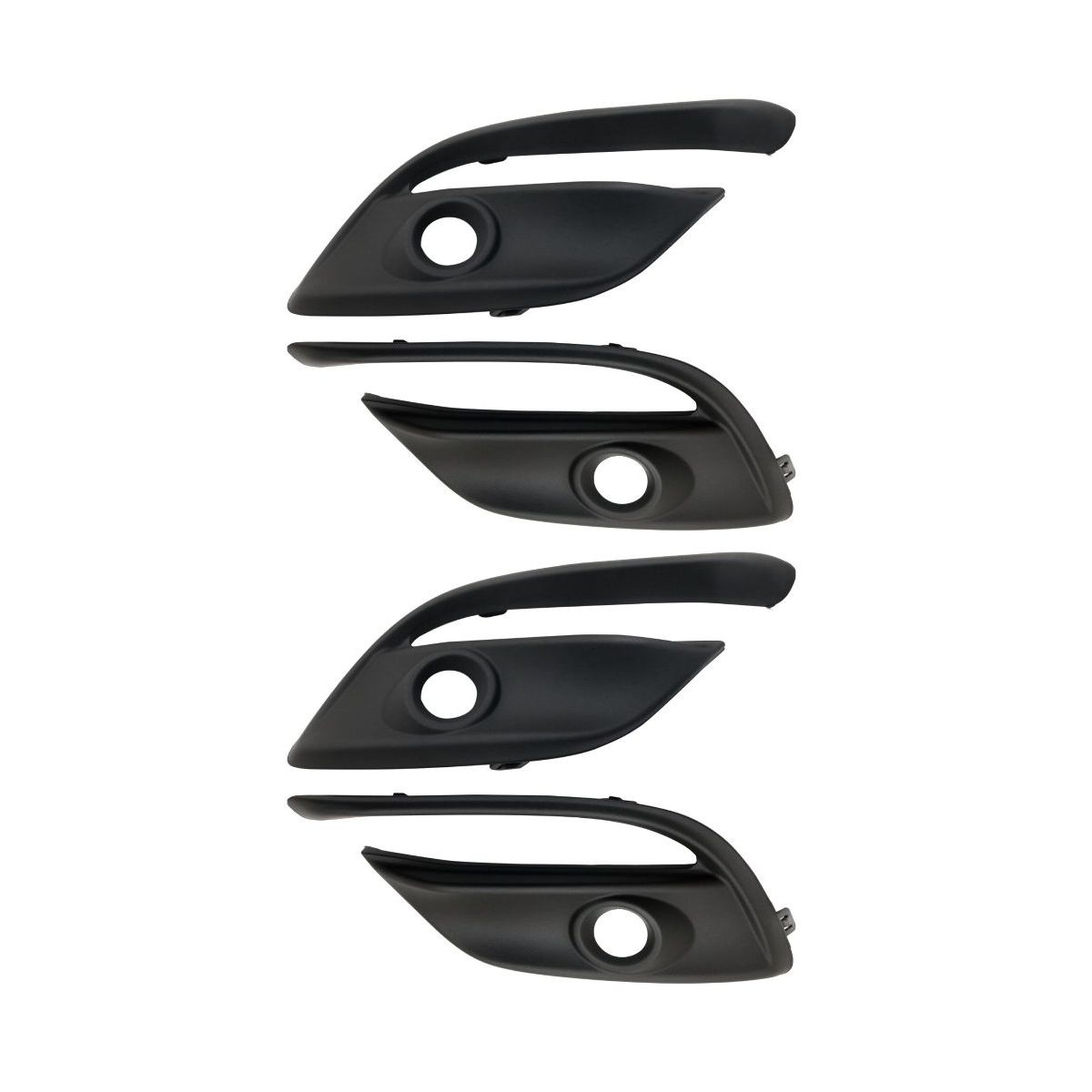 4 PCS - Fog Light Trim For Mazda 3 Sport Set Driver And Passenger Side