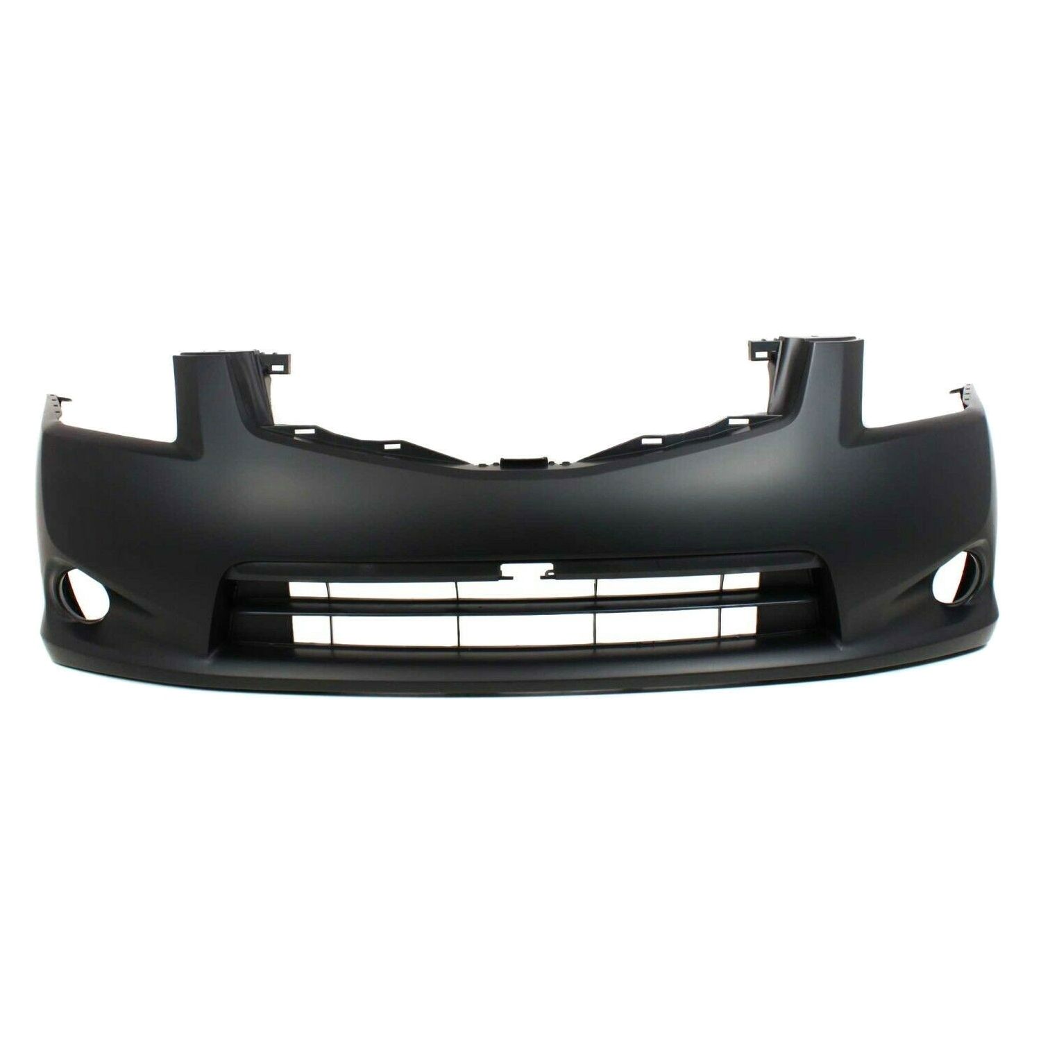 Front Bumper Cover For 2010-2012 Nissan Sentra SL Sedan W/ Fog Lamp Holes
