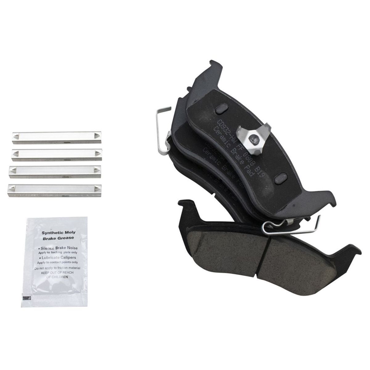 Front & Rear Ceramic Brake Pad & Performance Drilled Slotted Rotor Kit