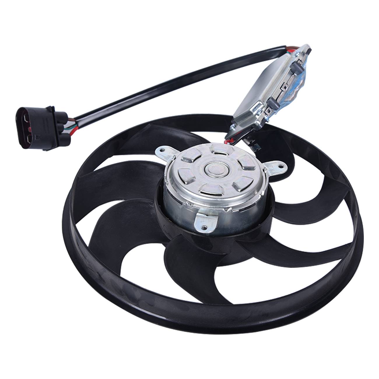 Radiator Cooling Fan Assembly Left For Audi Porsche Volkswagen 7L0959455F