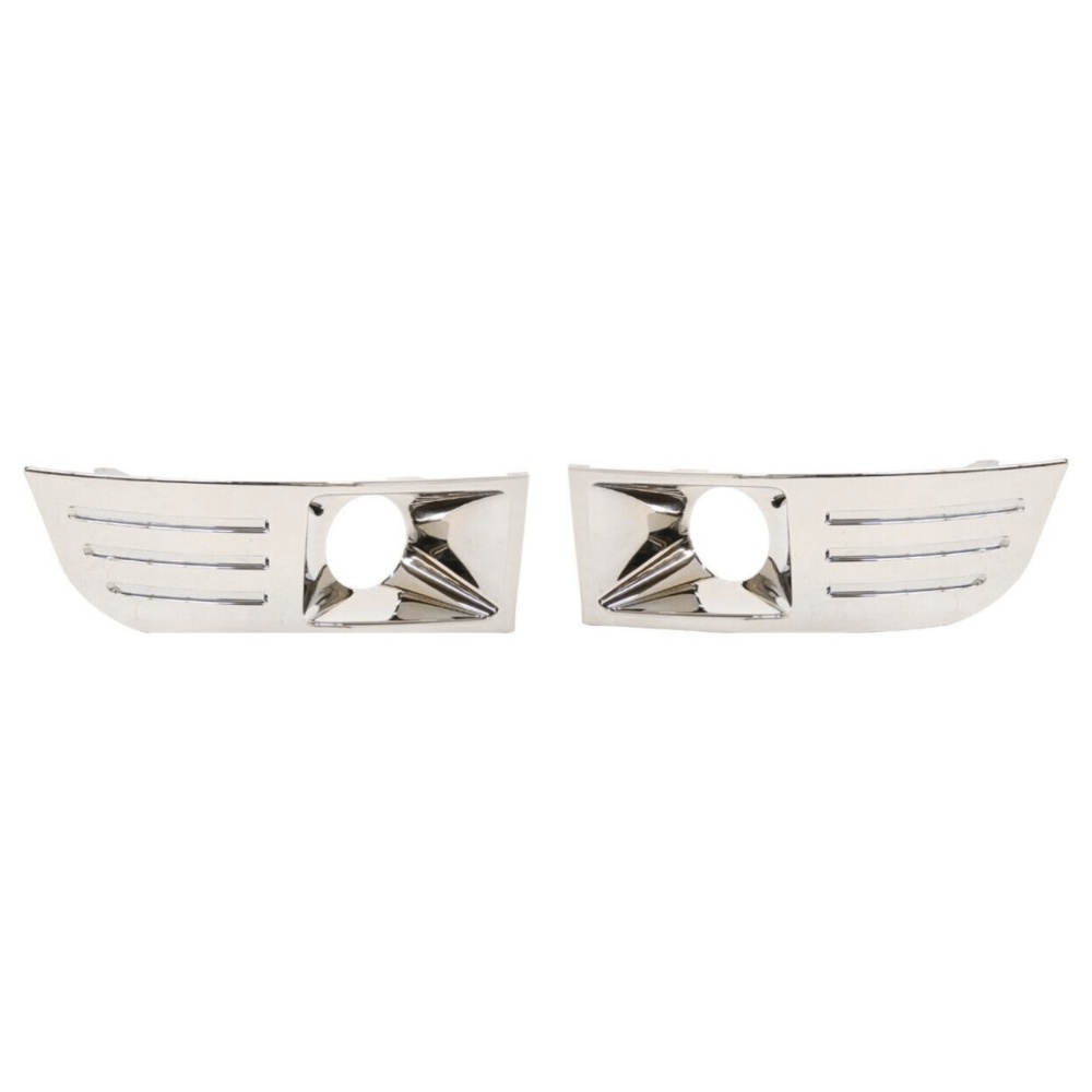 Fog Light Trim Set For Ford 2009-2012 Flex Sport Utility Left & Right Chrome 2Pc