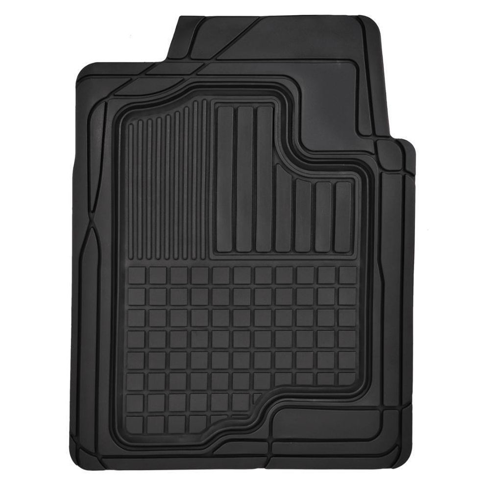 Car Rubber Floor Mats 2PC Front Set Semi For 2018 Murano S U/K Black FlexTough