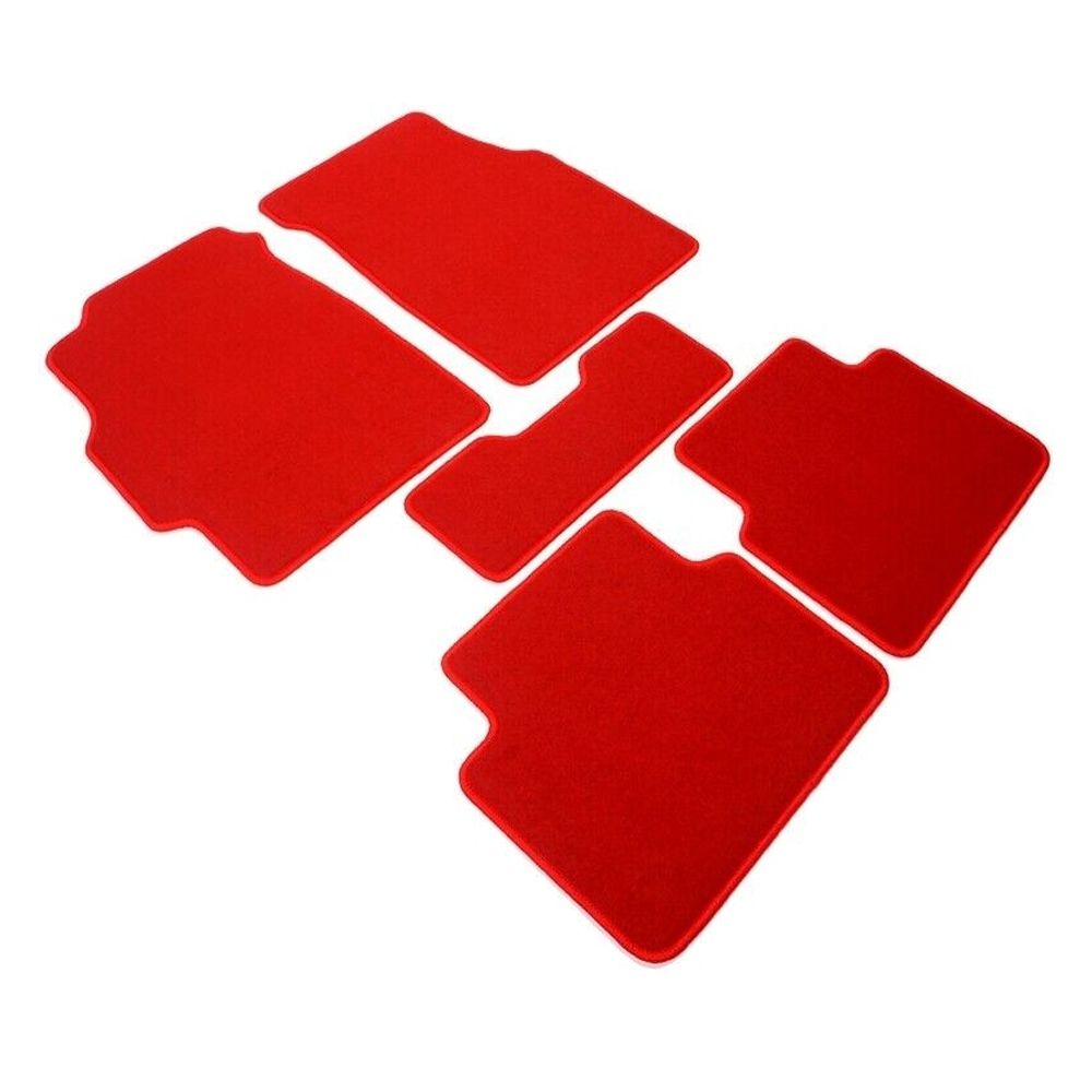 For 94-01 Integra Sedan Car Floor Mats Liner Front & Rear Nylon Red Carpet 5PC