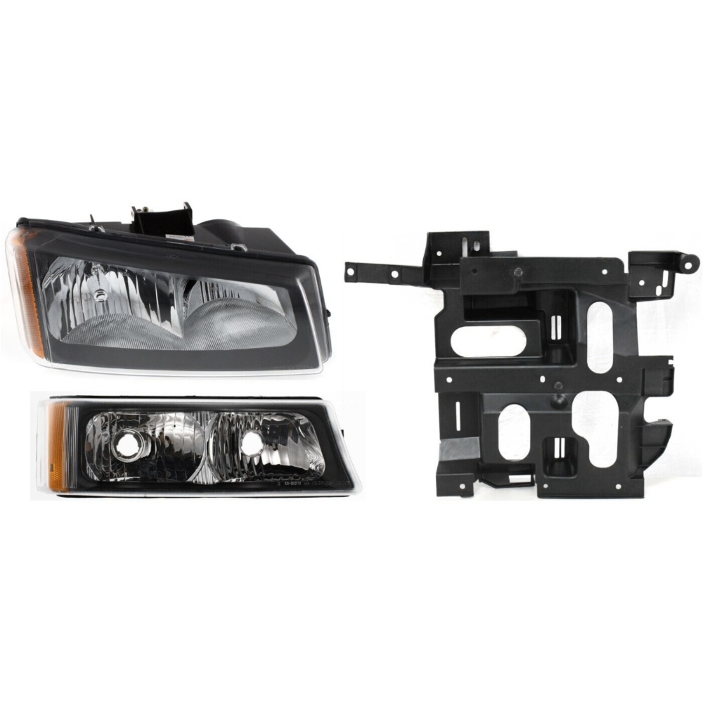 Headlight Kit For 2003-2006 Chevrolet Silverado 1500 Silverado 3500 Right 3pc